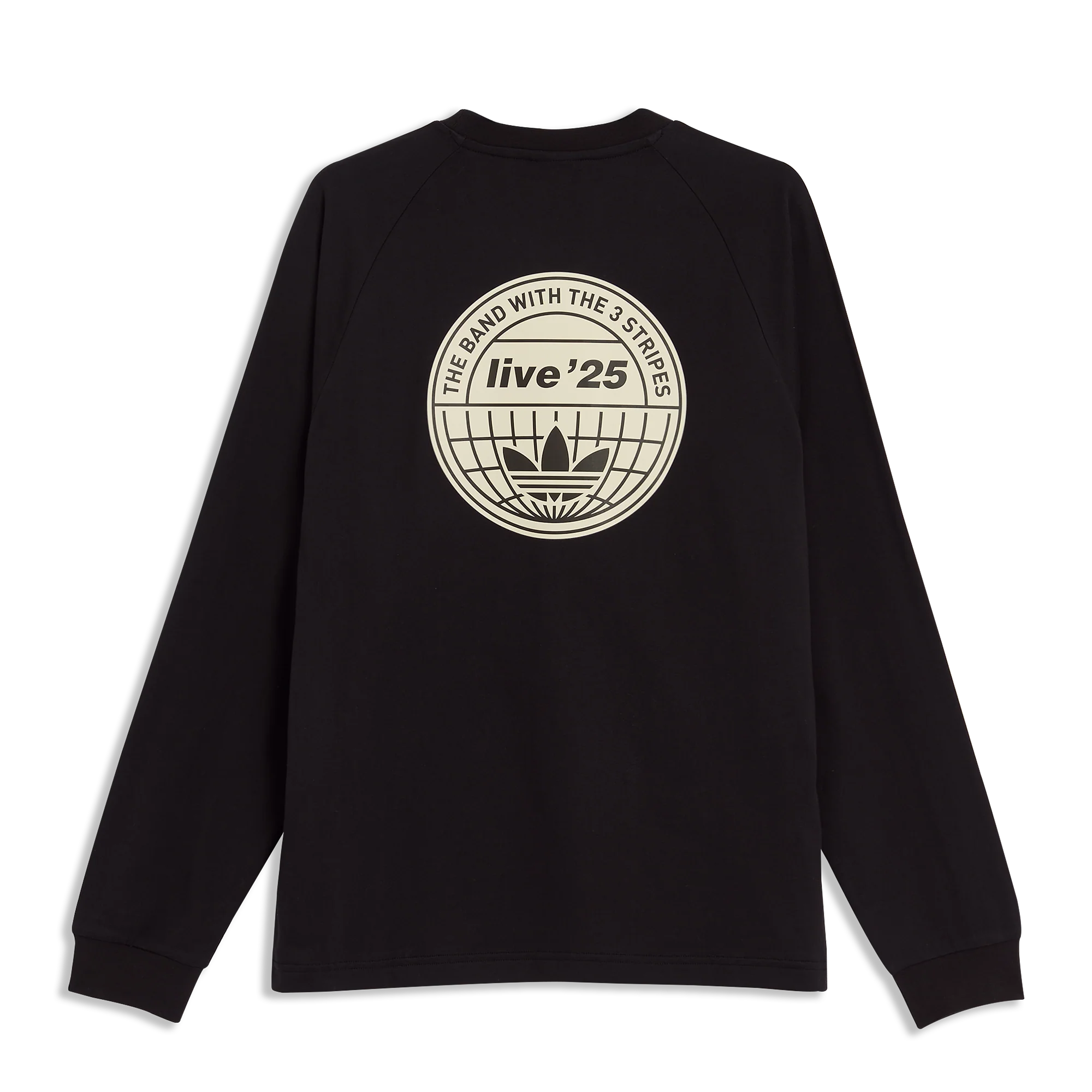 Live '25 adidas 3 Stripes Long Sleeve T-Shirt Black - Image 2