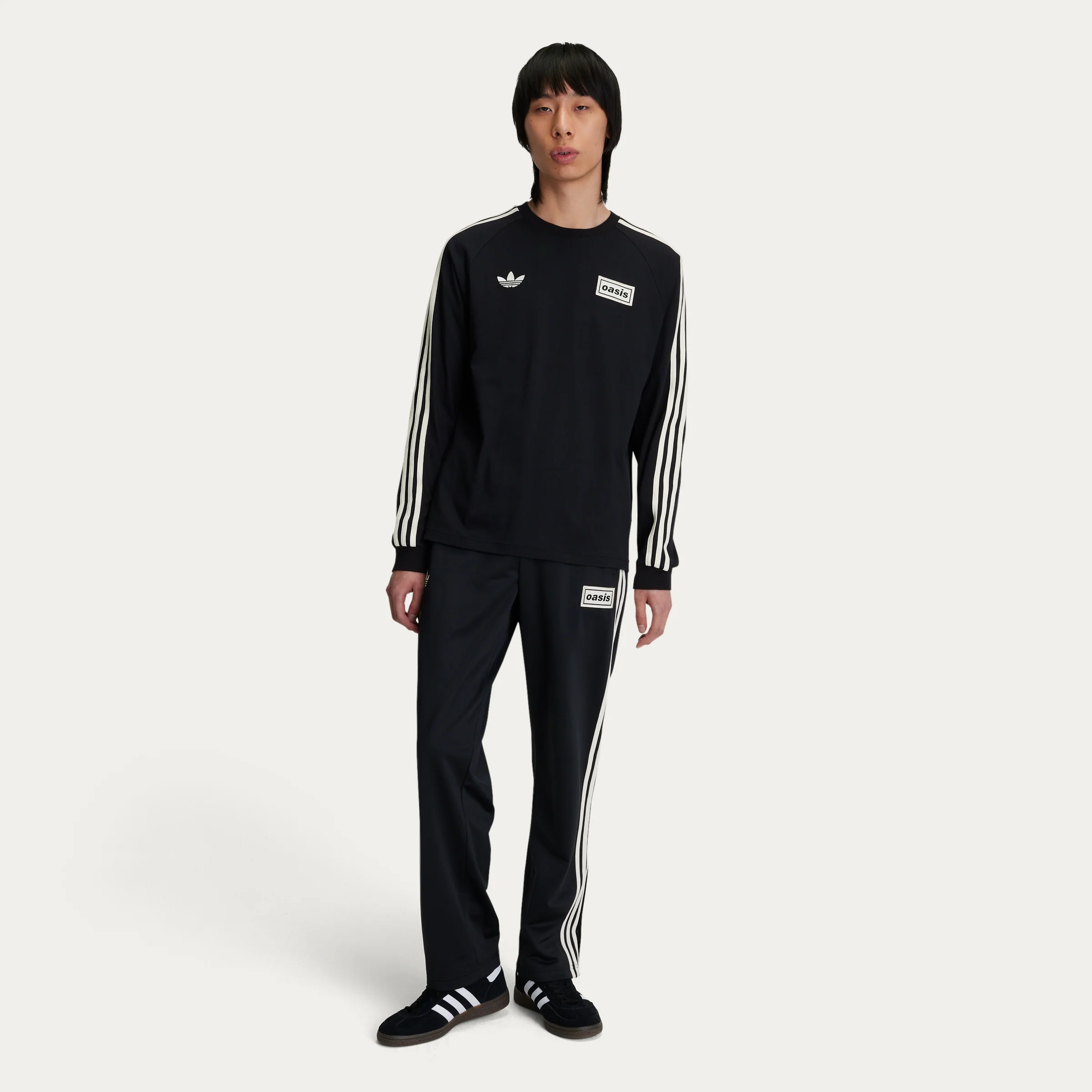 Live '25 adidas 3 Stripes Long Sleeve T-Shirt Black - Image 4