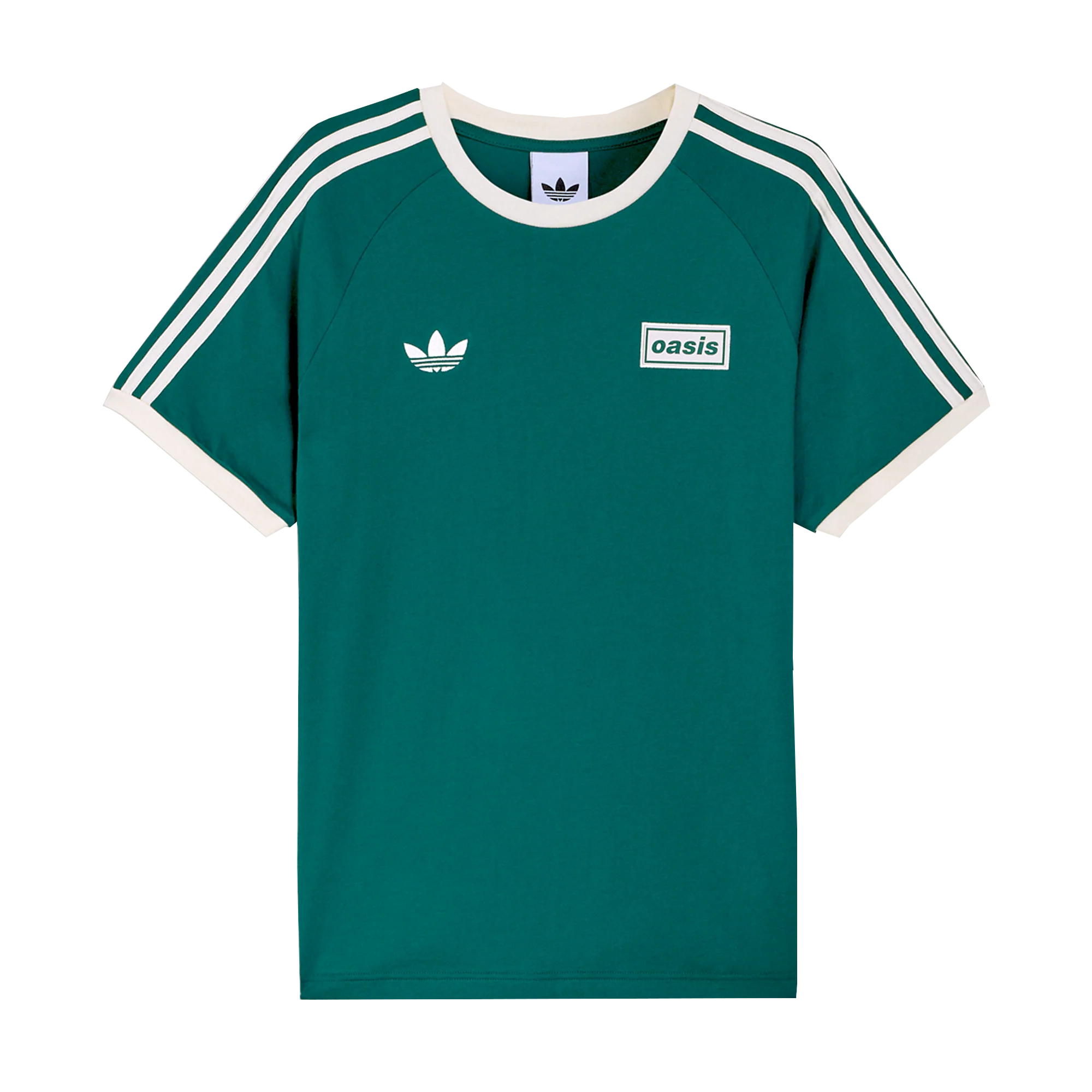 Live '25 adidas 3 Stripes T-Shirt Collegiate Green/Cream White