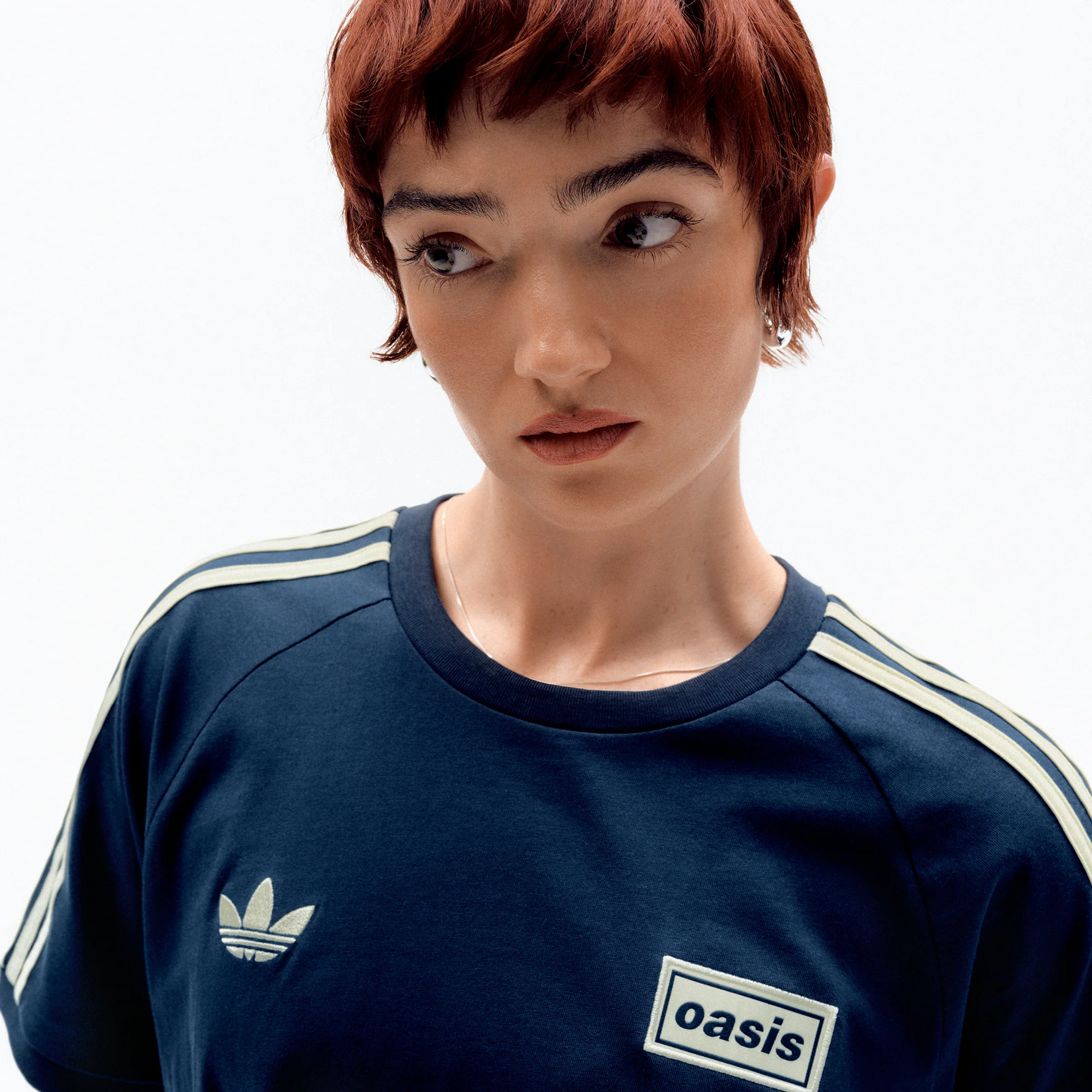 Live '25 adidas 3 Stripes T-Shirt Night Indigo/Cream White - Image 5