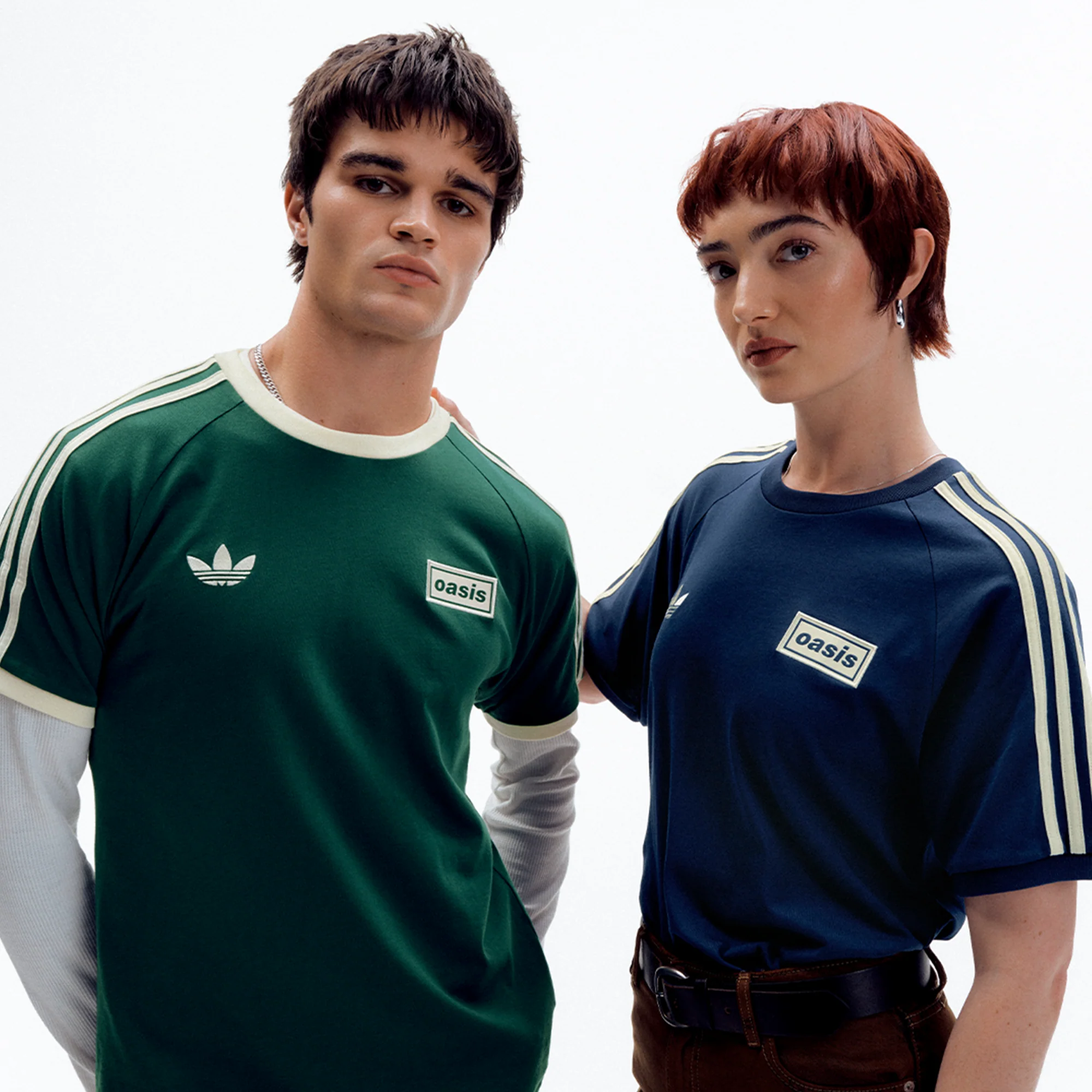 Live '25 adidas 3 Stripes T-Shirt Collegiate Green/Cream White - Image 6