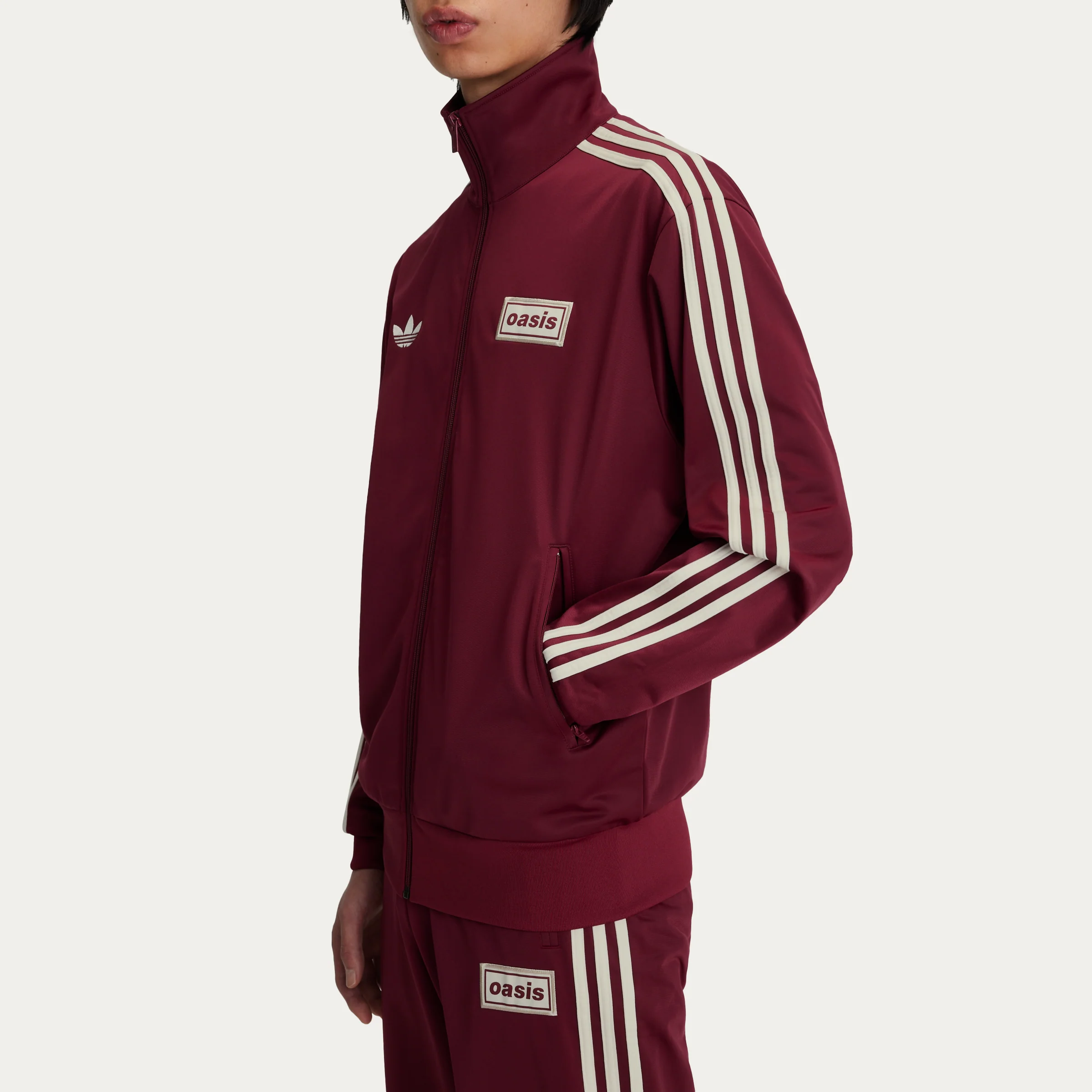 Live '25 adidas Firebird Track Top Maroon - Image 3