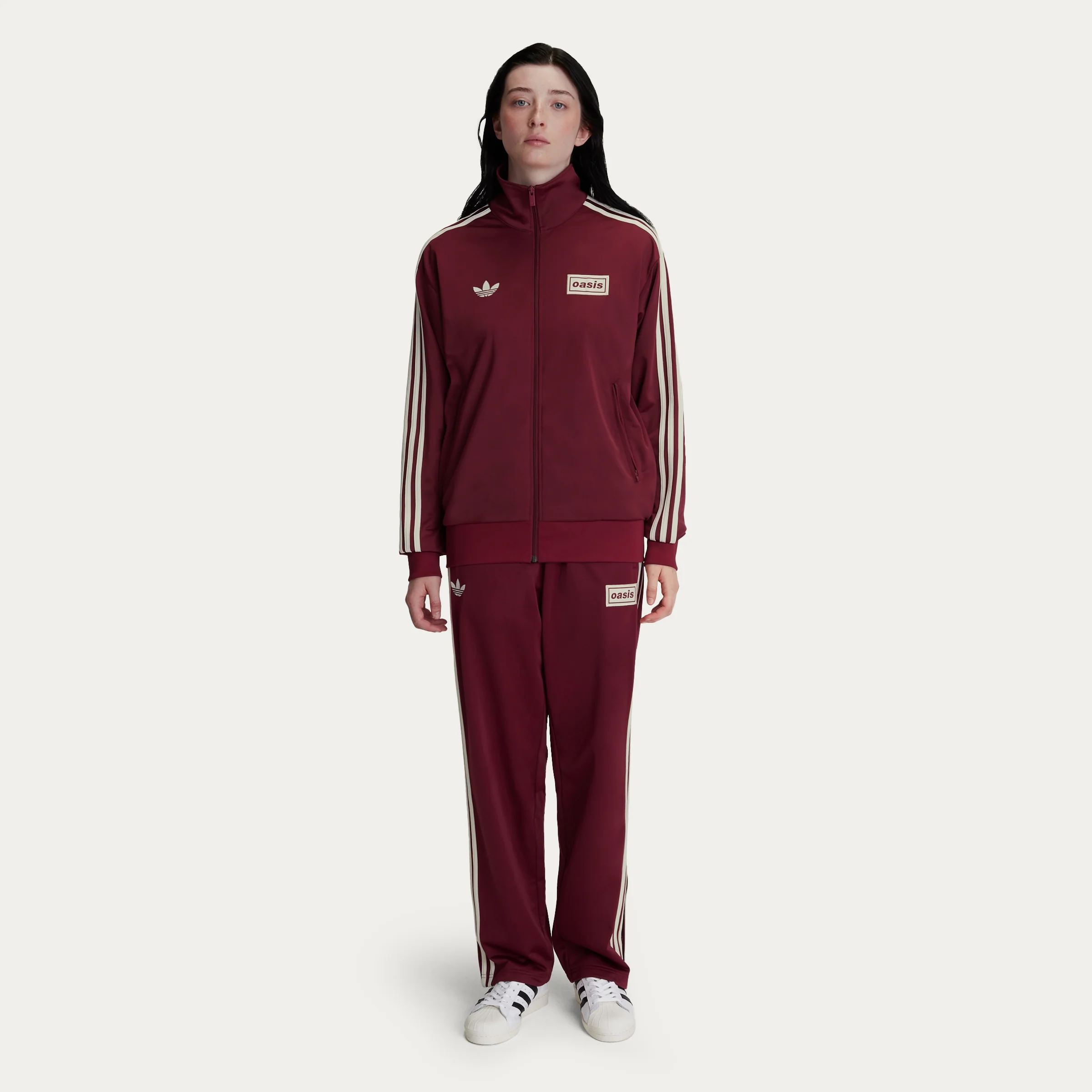 Live '25 adidas Firebird Track Top Maroon - Image 4