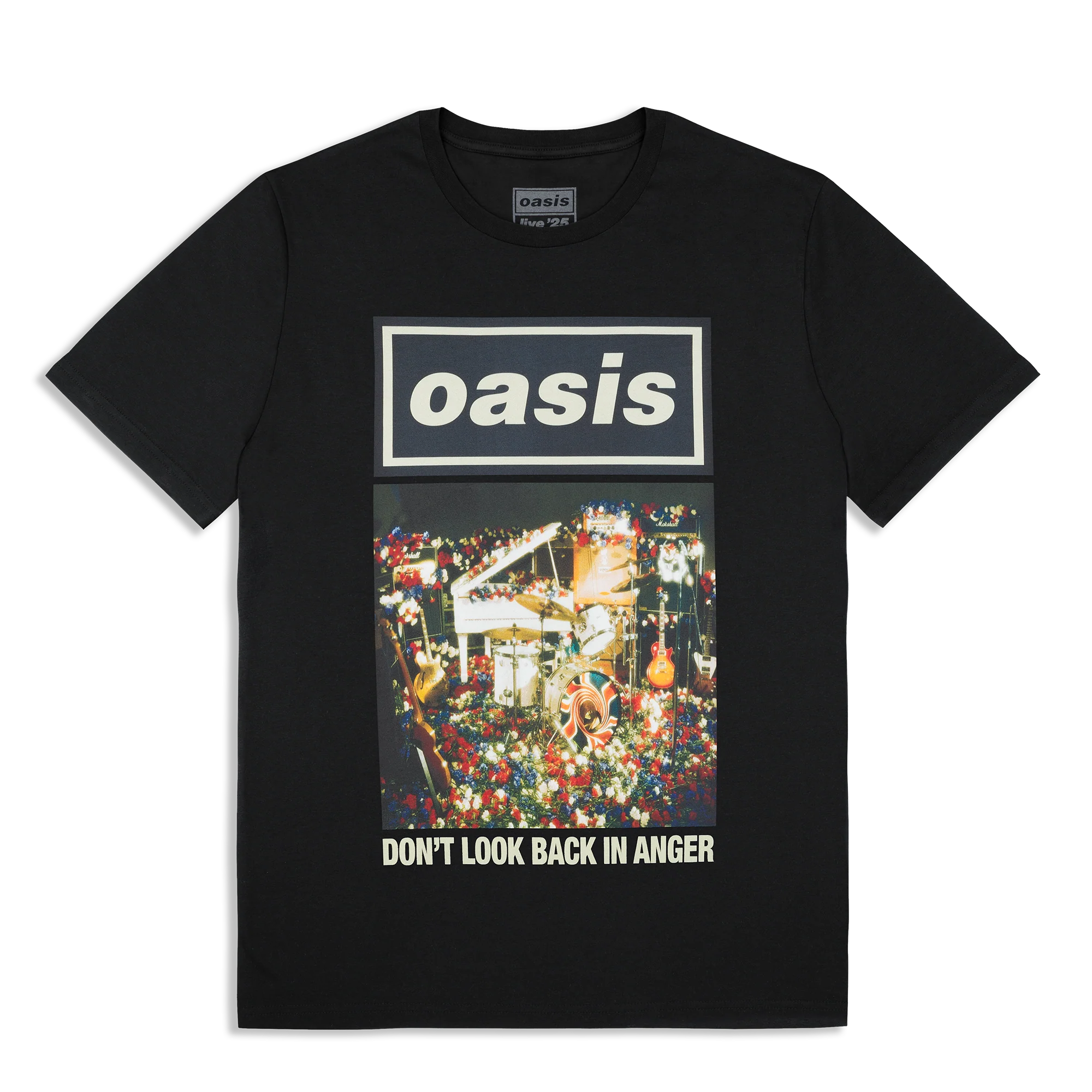 Live '25 Don't Look Back In Anger Cover T-Shirt Black
