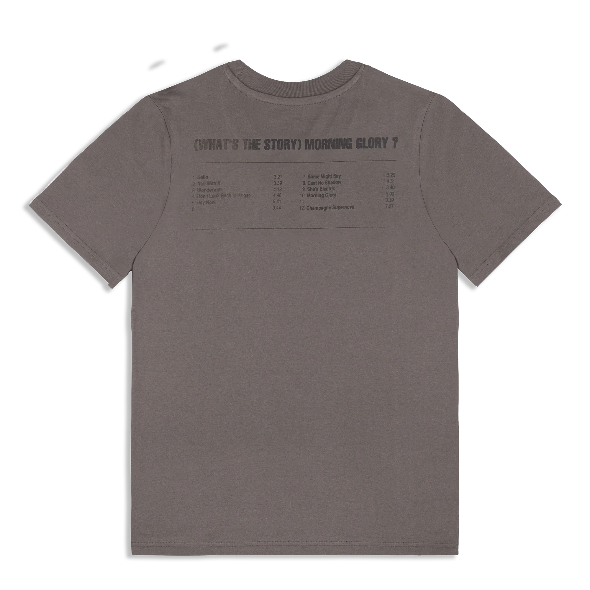Live '25 What's The Story Tracklist Heavyweight T-Shirt Faded Brown - Image 2
