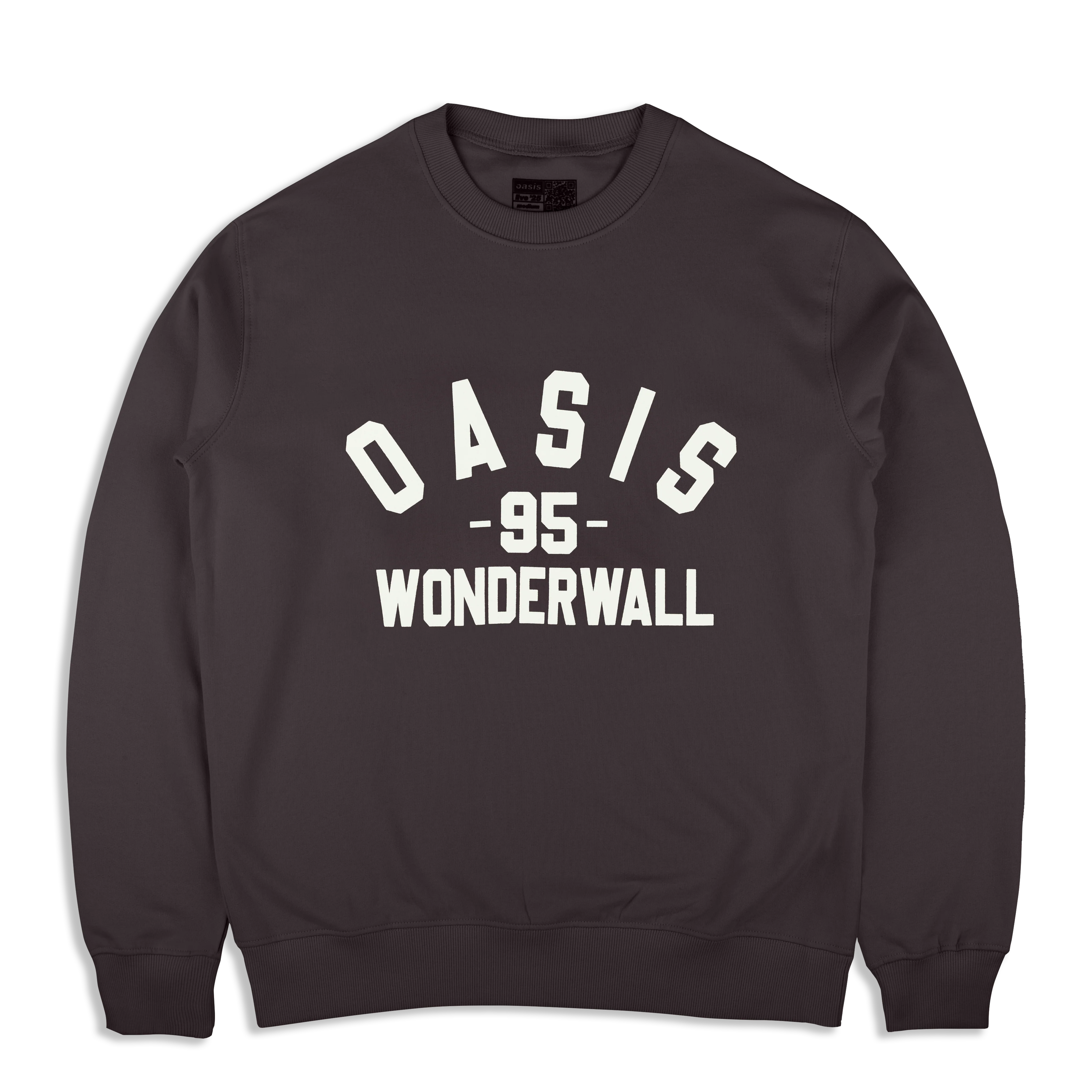 Live '25 Wonderwall Varsity Sweatshirt Faded Black