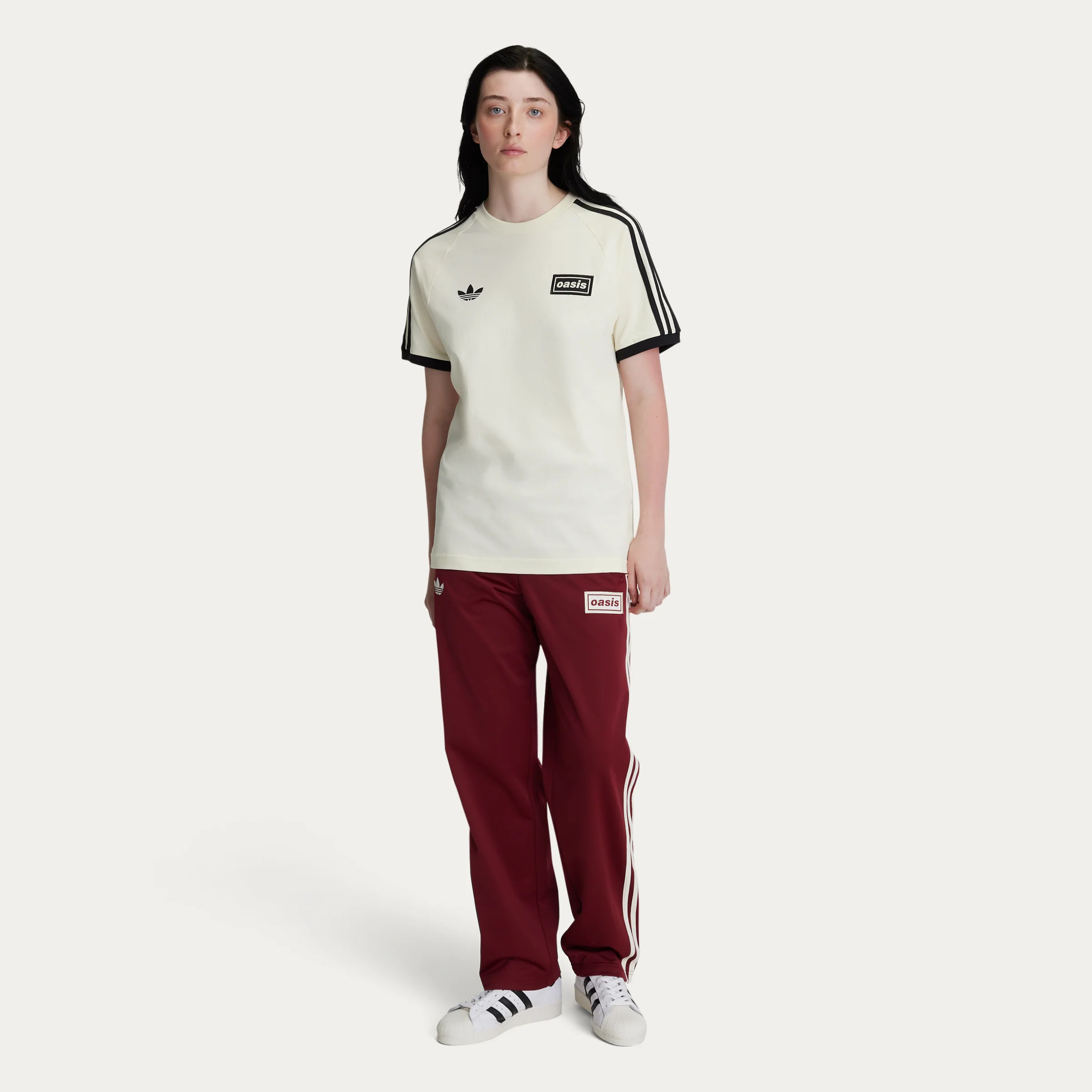 Live '25 adidas 3 Stripes T-Shirt Cream/Black - Image 4