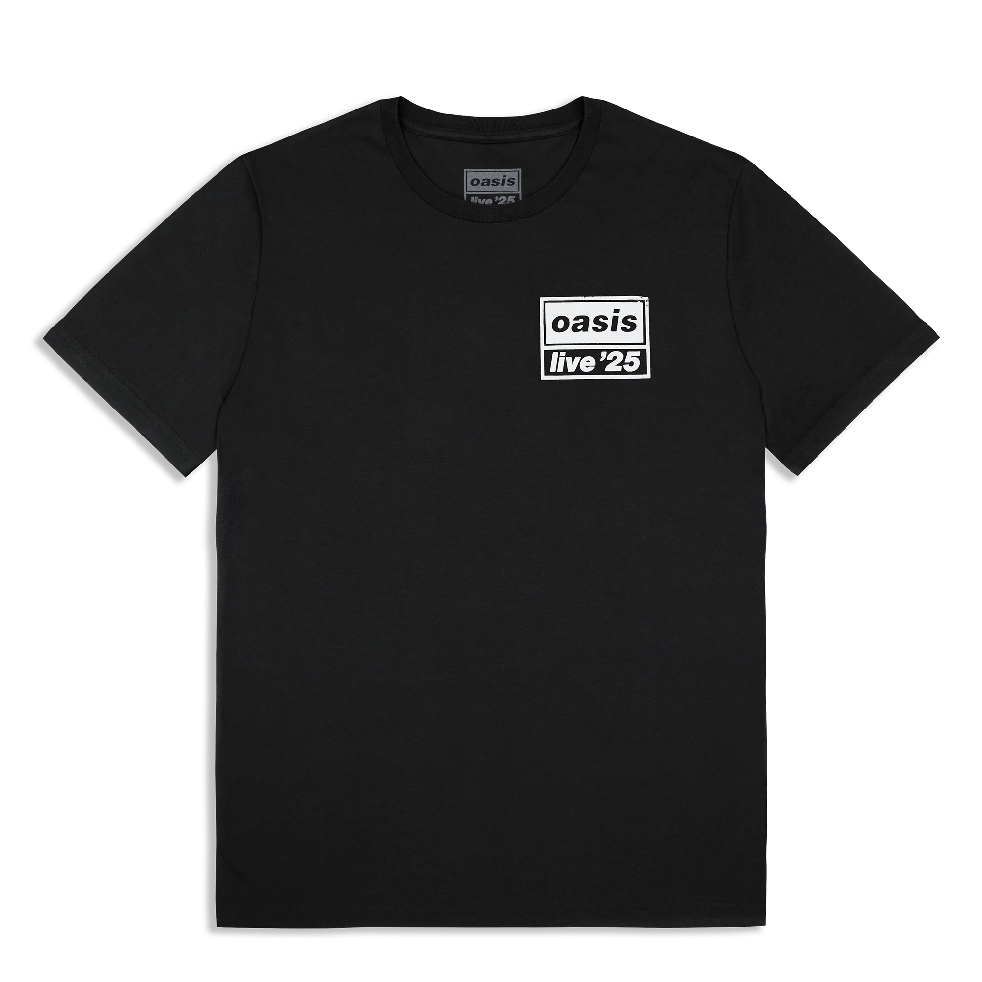 Live '25 Distressed Tour Logo T-Shirt Black