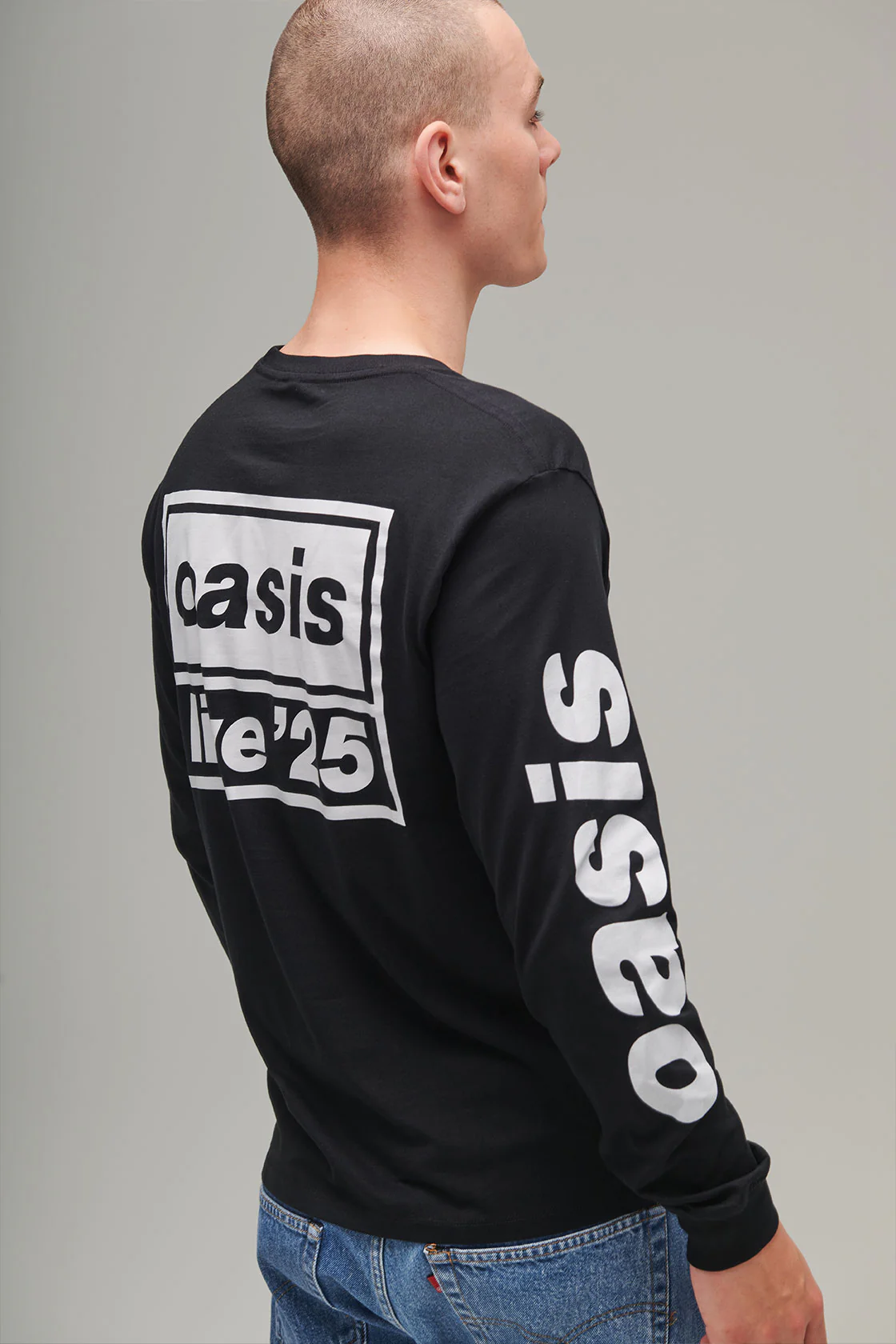 Live '25 Tour Logo Long Sleeve T-Shirt Black - Image 4