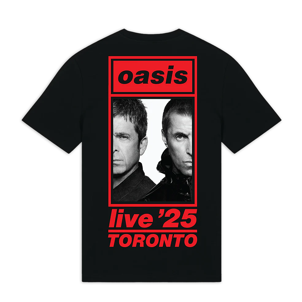 Live '25 Toronto Half Faces Fan Store T-shirt Black